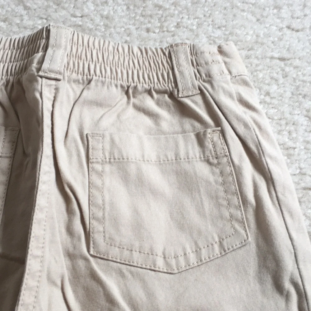 NWT Gymboree khaki flare pants with flower detail